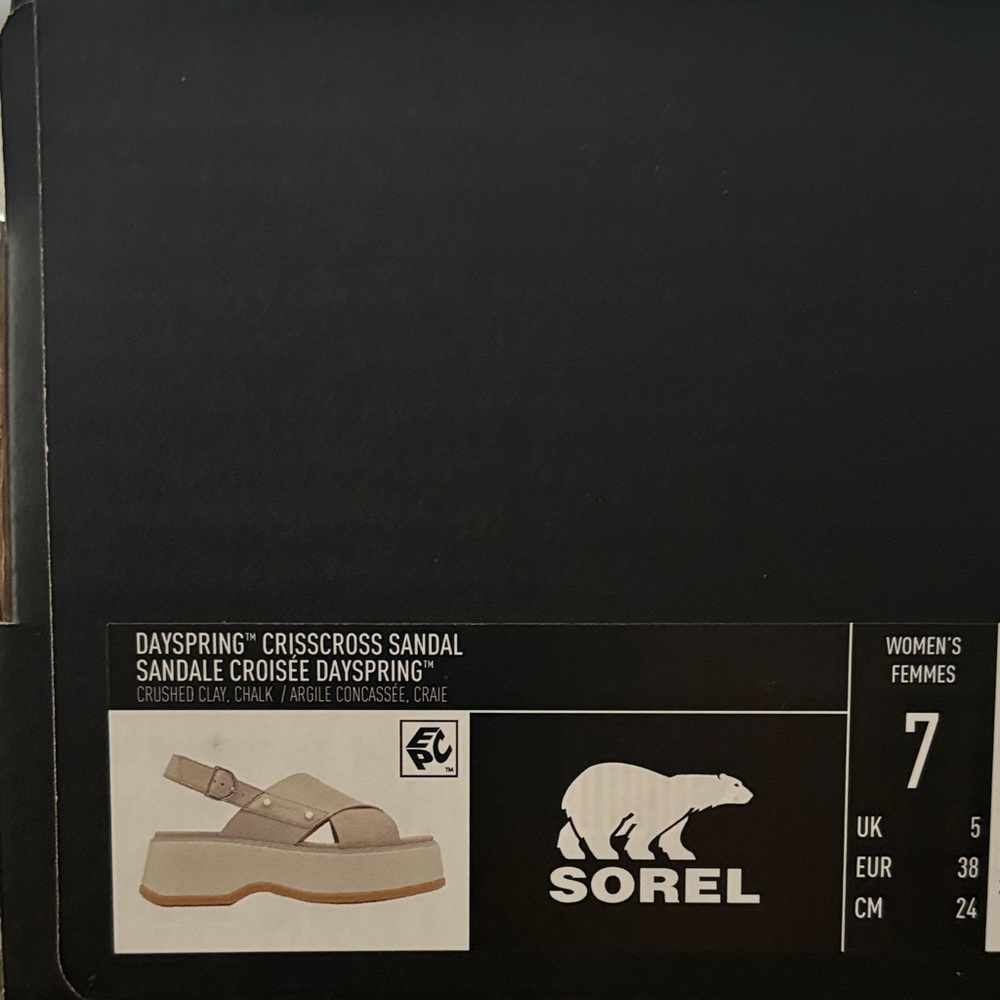 Sorel Dayspring Sandal in Clay and Chalk